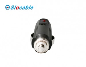 12V Male Car Cigarette Lighter Socket Plug Connector to 5.5×2.1mm DC Power Cable