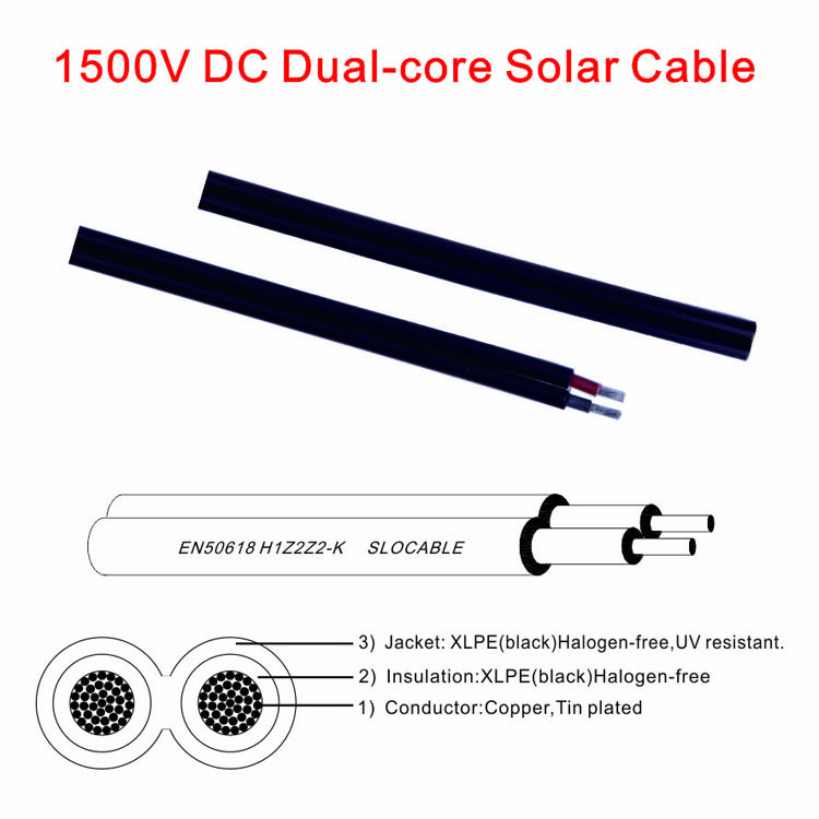 cables used in solar power plant