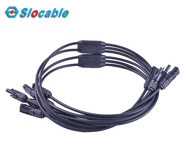 PV Cable Assemblies — 4to1 X Type Extension Cable with MC4 Connector
