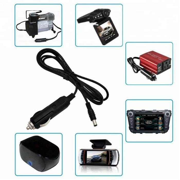 Application of 12V Male Car Cigarette Lighter Socket Plug Connector to DC