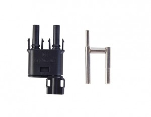 2 to 1 Male Female T Branch Mc4 Solar Connector