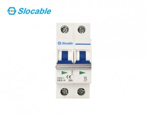 Slocable 2 Pole PV DC Solar Circuit Breaker for Solar System