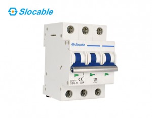 Slocable Din Rail Mount DC Circuit Breaker Solar MCB 3 Phase