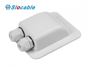 Slocable Waterproof PC Solar Double Cable Entry Gland for RV