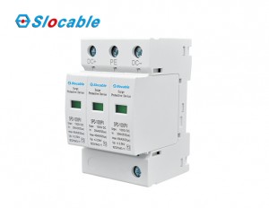 3P Solar DC Lightning Surge Arrester for Solar System Slocable