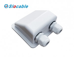 Slocable Waterproof PC Solar Double Cable Entry Gland for RV