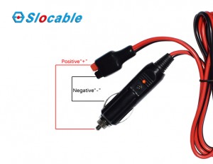 Car Cigarette Lighter Plug to Anderson Powerpole Connector Slocable