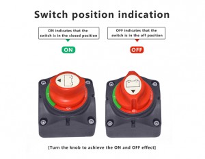 12V Waterproof Marine Solar DC Battery On Off Isolator Switch for Boat