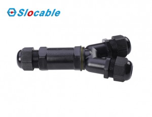 Slocable Waterproof Y Connector for Solar Street Light