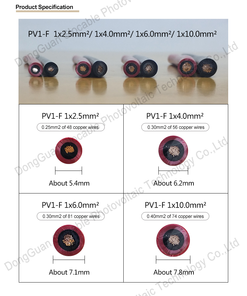 solar cable specification