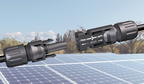 pv dc connectors in solar power station