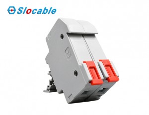Slocable 2 Pole Din Rail Mount Cartridge Fuse Holder for Solar PV System