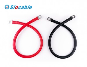 6 AWG Red and Black Battery Cable Wire 12 Inch for Car or Marine