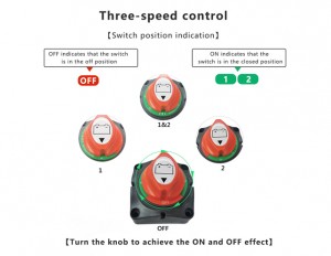 RV Trailer Dual Battery Master Disconnect Switch 12-48V for Car