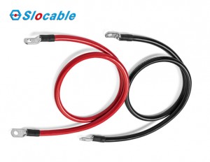 6 AWG Red and Black Battery Cable Wire 12 Inch for Car or Marine