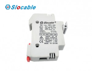 Slocable Solar PV Fuse Holder with LED Indicator Light 1000V DC