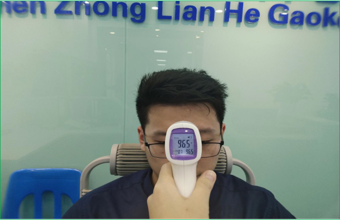 no contact forehead thermometer